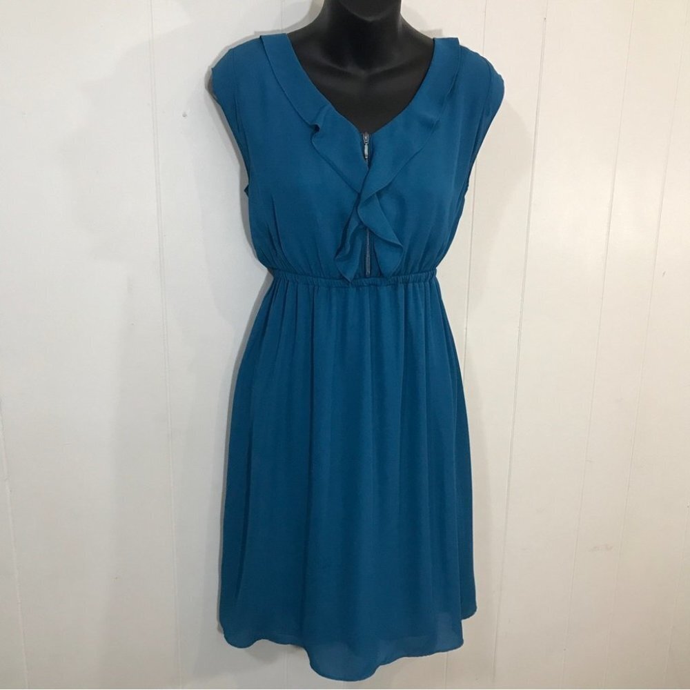 Thyme Maternity Teal High Waist Sleeveless Dress XS